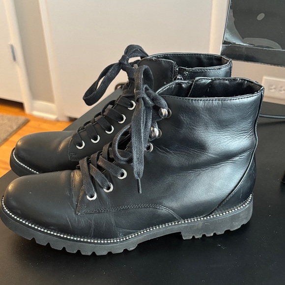 Blondo Weatherproof lace up moto boots size 7 - Picture 3 of 9